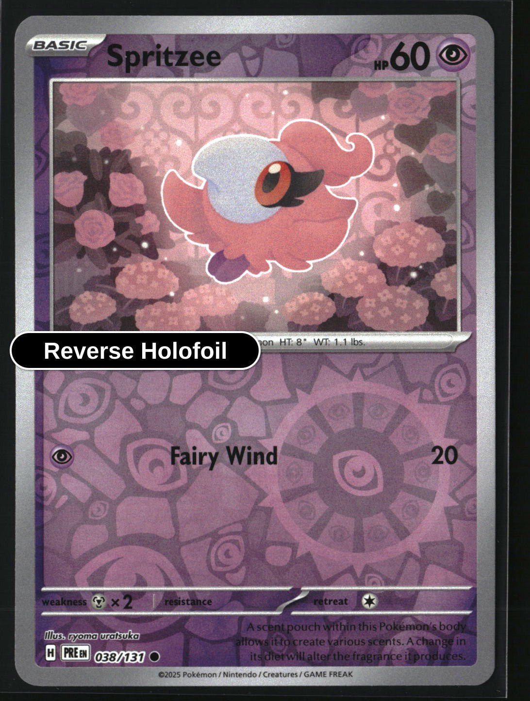Spritzee - 038/131 - [PRE - SV: Prismatic Evolutions] - Reverse Holofoil