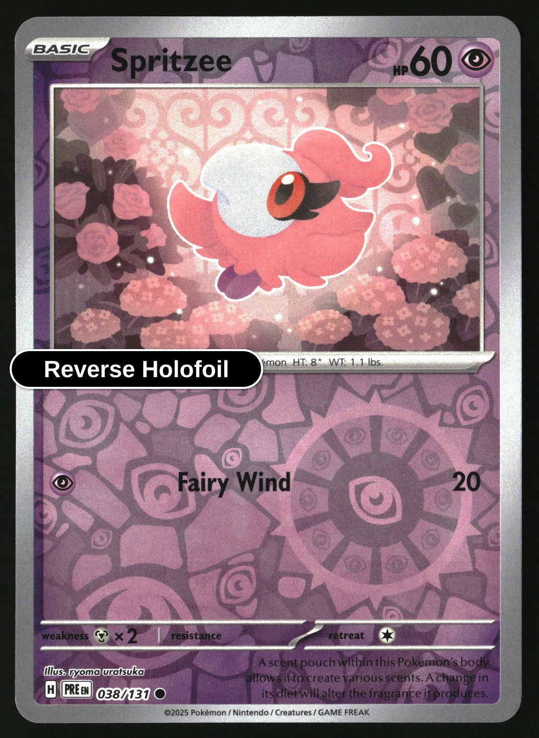 Spritzee - 038/131 - [PRE - SV: Prismatic Evolutions] - Reverse Holofoil