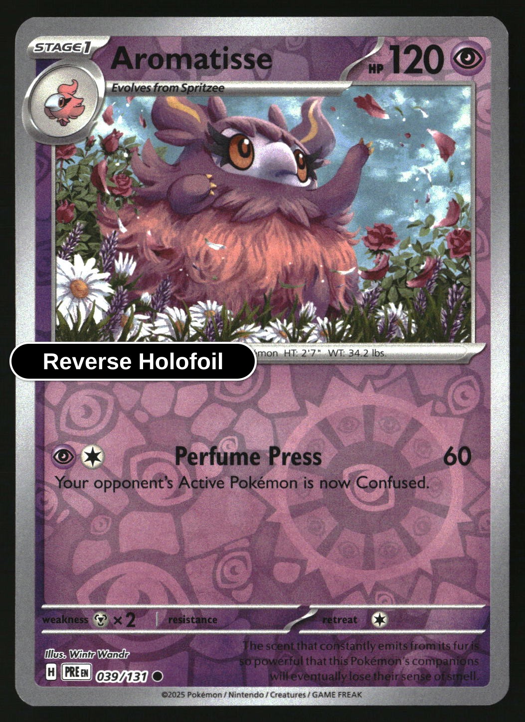 Aromatisse - 039/131 - [PRE - SV: Prismatic Evolutions] - Reverse Holofoil