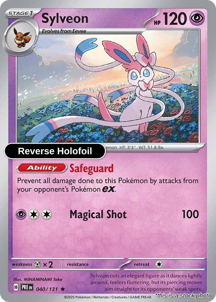 Sylveon - 040/131 - [PRE - SV: Prismatic Evolutions] - Reverse Holofoil