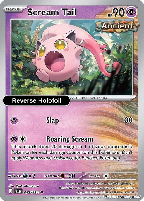 Scream Tail - 042/131 - [PRE - SV: Prismatic Evolutions] - Reverse Holofoil
