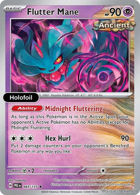 Flutter Mane - 043/131 - [PRE - SV: Prismatic Evolutions] - Holofoil