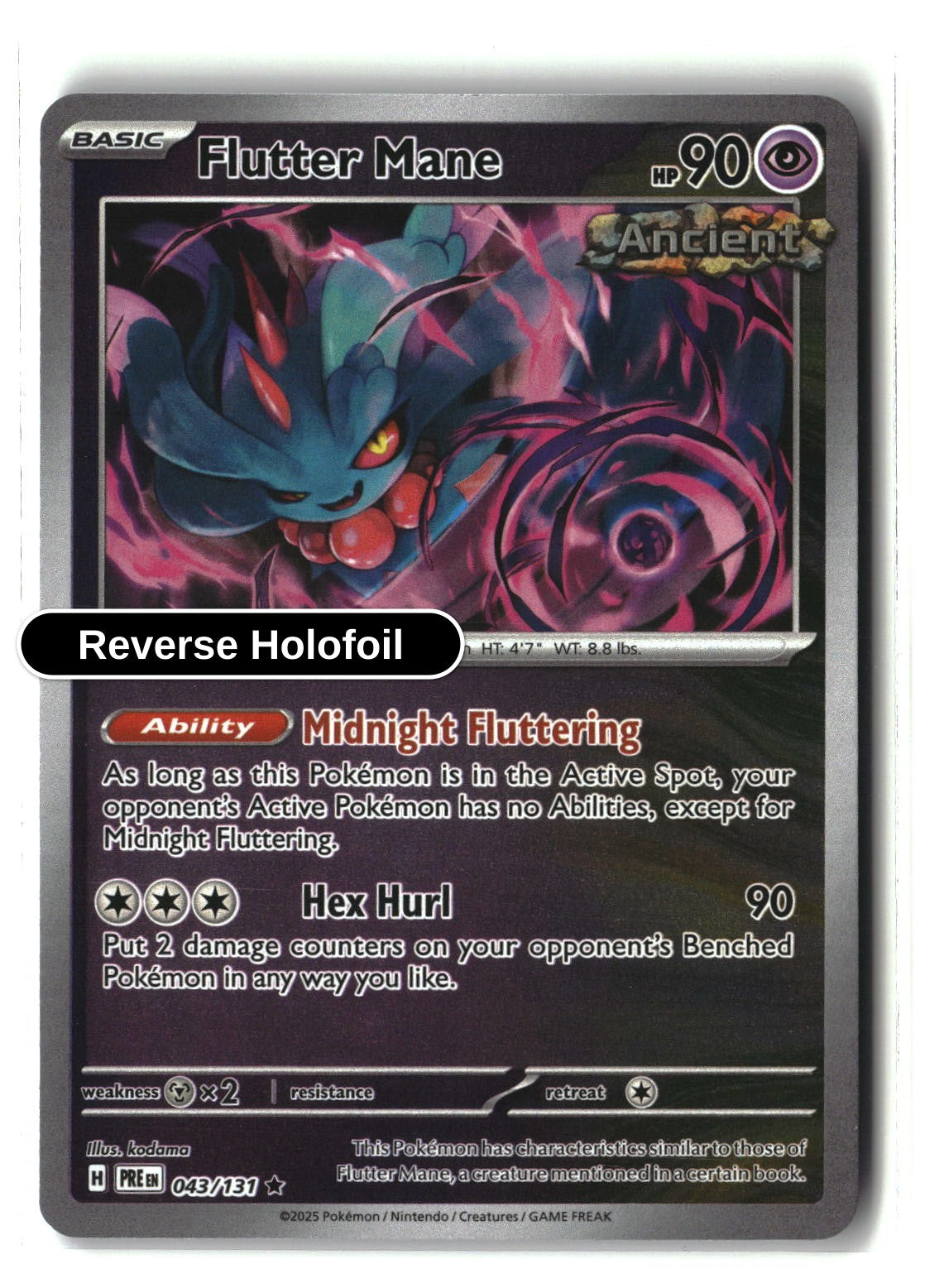 Flutter Mane - 043/131 - [PRE - SV: Prismatic Evolutions] - Reverse Holofoil