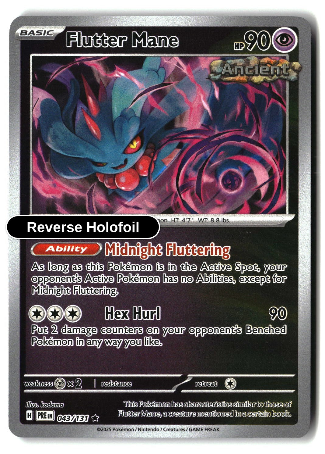 Flutter Mane - 043/131 - [PRE - SV: Prismatic Evolutions] - Reverse Holofoil