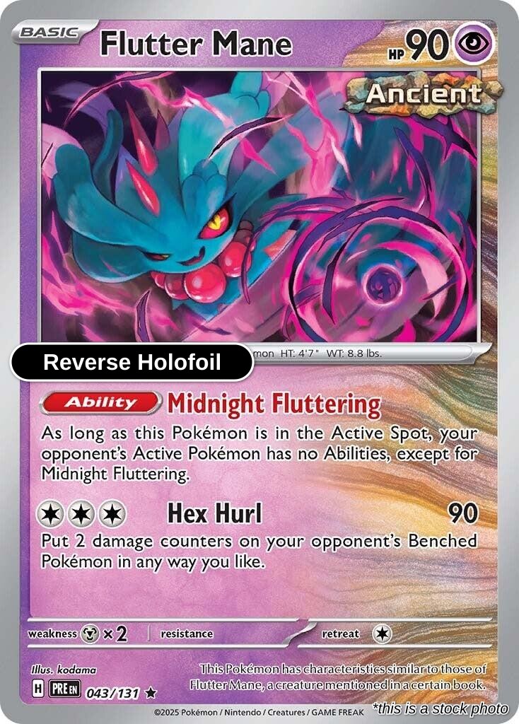 Flutter Mane - 043/131 - [PRE - SV: Prismatic Evolutions] - Reverse Holofoil
