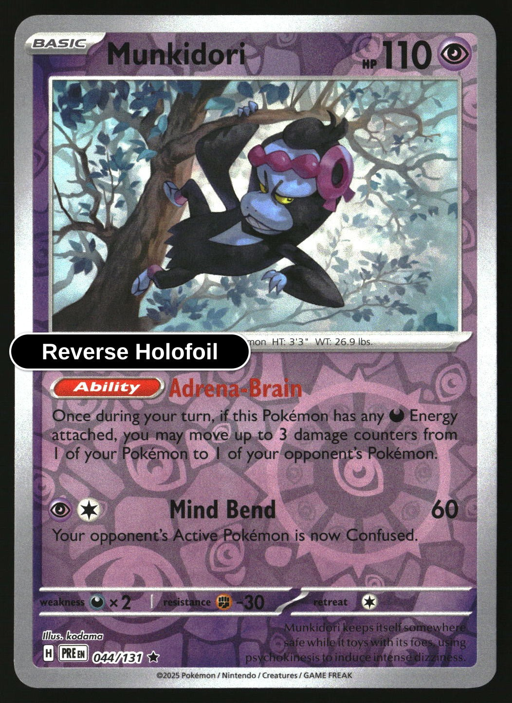 Munkidori - 044/131 - [PRE - SV: Prismatic Evolutions] - Reverse Holofoil