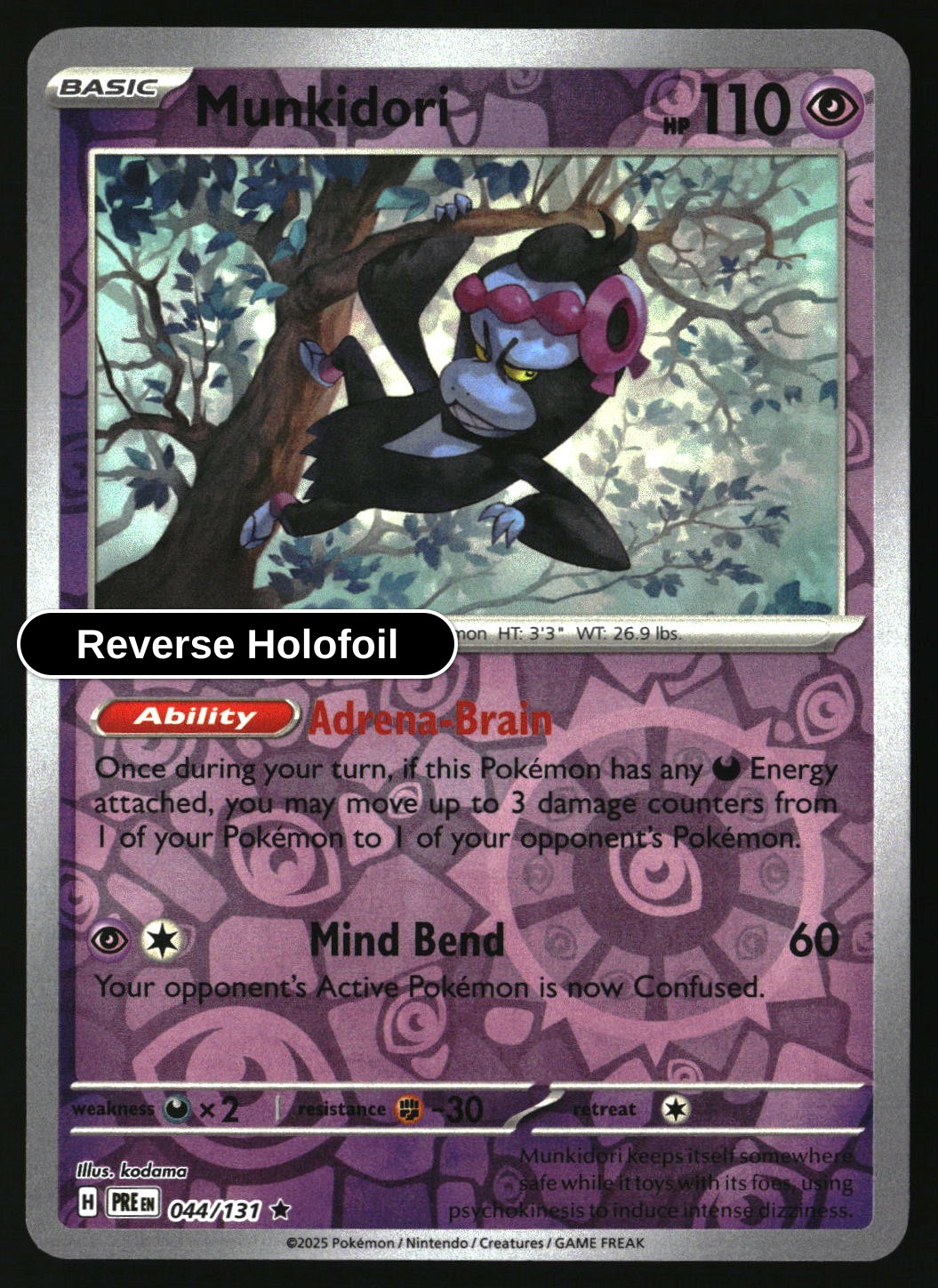Munkidori - 044/131 - [PRE - SV: Prismatic Evolutions] - Reverse Holofoil