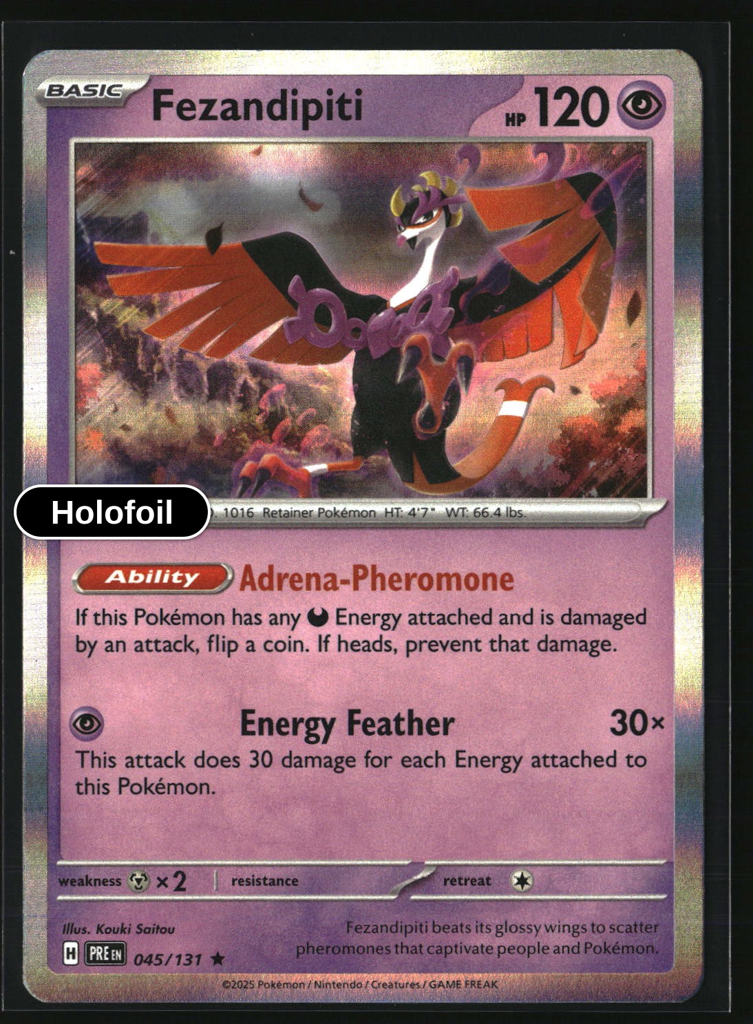 Fezandipiti - 045/131 - [PRE - SV: Prismatic Evolutions] - Holofoil