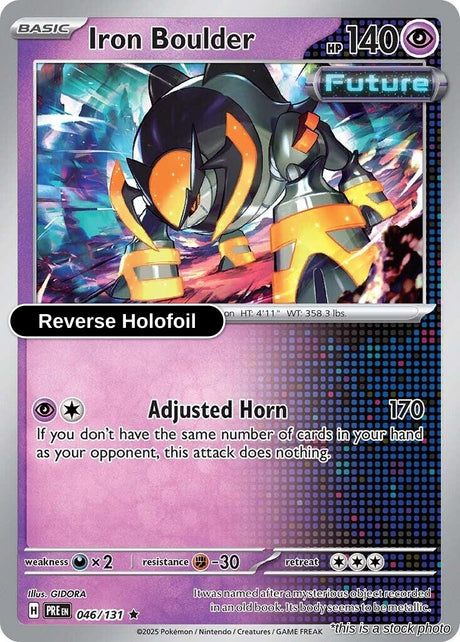 Iron Boulder - 046/131 - [PRE - SV: Prismatic Evolutions] - Reverse Holofoil