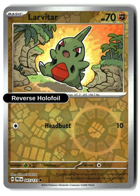 Larvitar - 047/131 - [PRE - SV: Prismatic Evolutions] - Reverse Holofoil