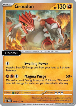 Groudon - 049/131 - [PRE - SV: Prismatic Evolutions] - Holofoil