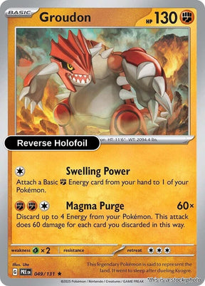 Groudon - 049/131 - [PRE - SV: Prismatic Evolutions] - Reverse Holofoil