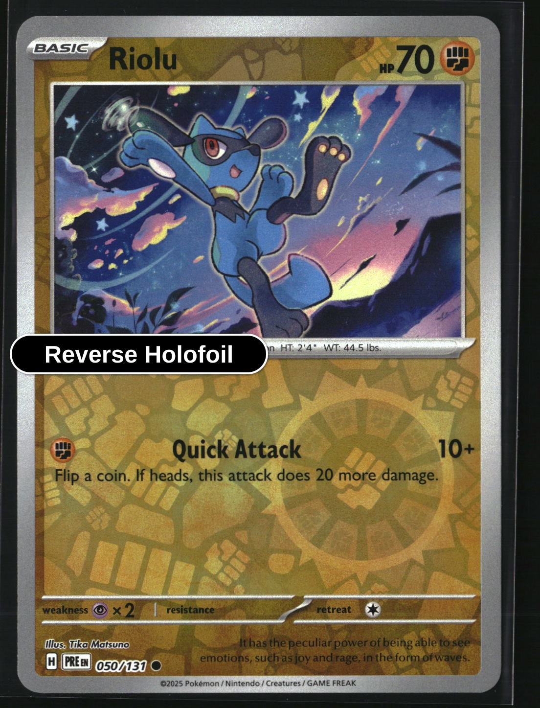 Riolu - 050/131 - [PRE - SV: Prismatic Evolutions] - Reverse Holofoil