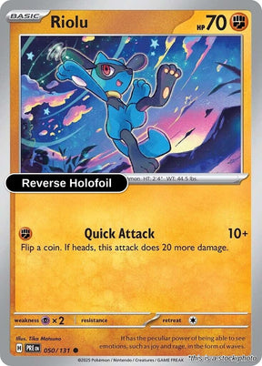 Riolu - 050/131 - [PRE - SV: Prismatic Evolutions] - Reverse Holofoil