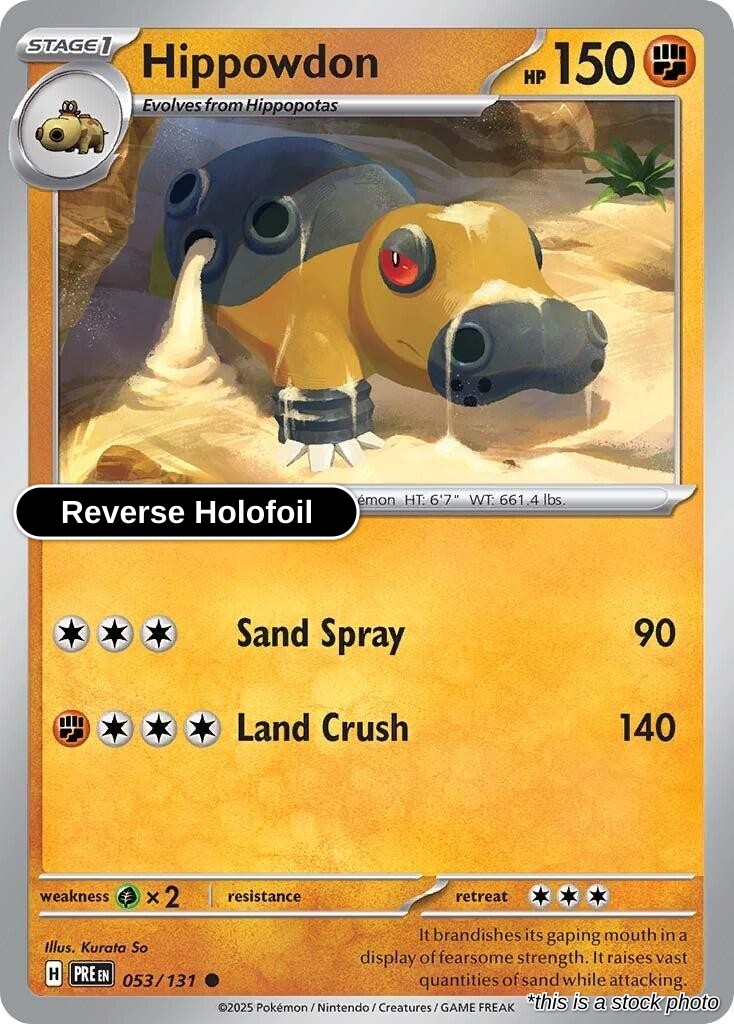 Hippowdon - 053/131 - [PRE - SV: Prismatic Evolutions] - Reverse Holofoil