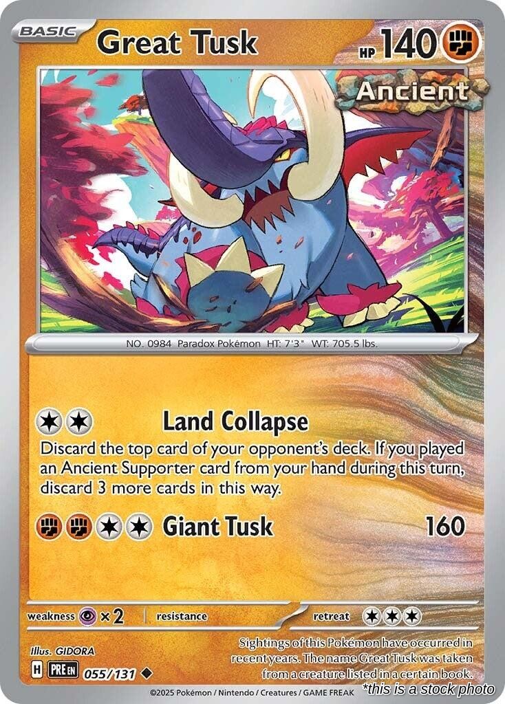 Great Tusk - 055/131 - [PRE - SV: Prismatic Evolutions]