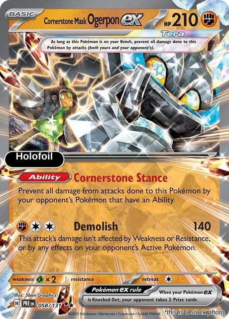 Cornerstone Mask Ogerpon ex - 058/131