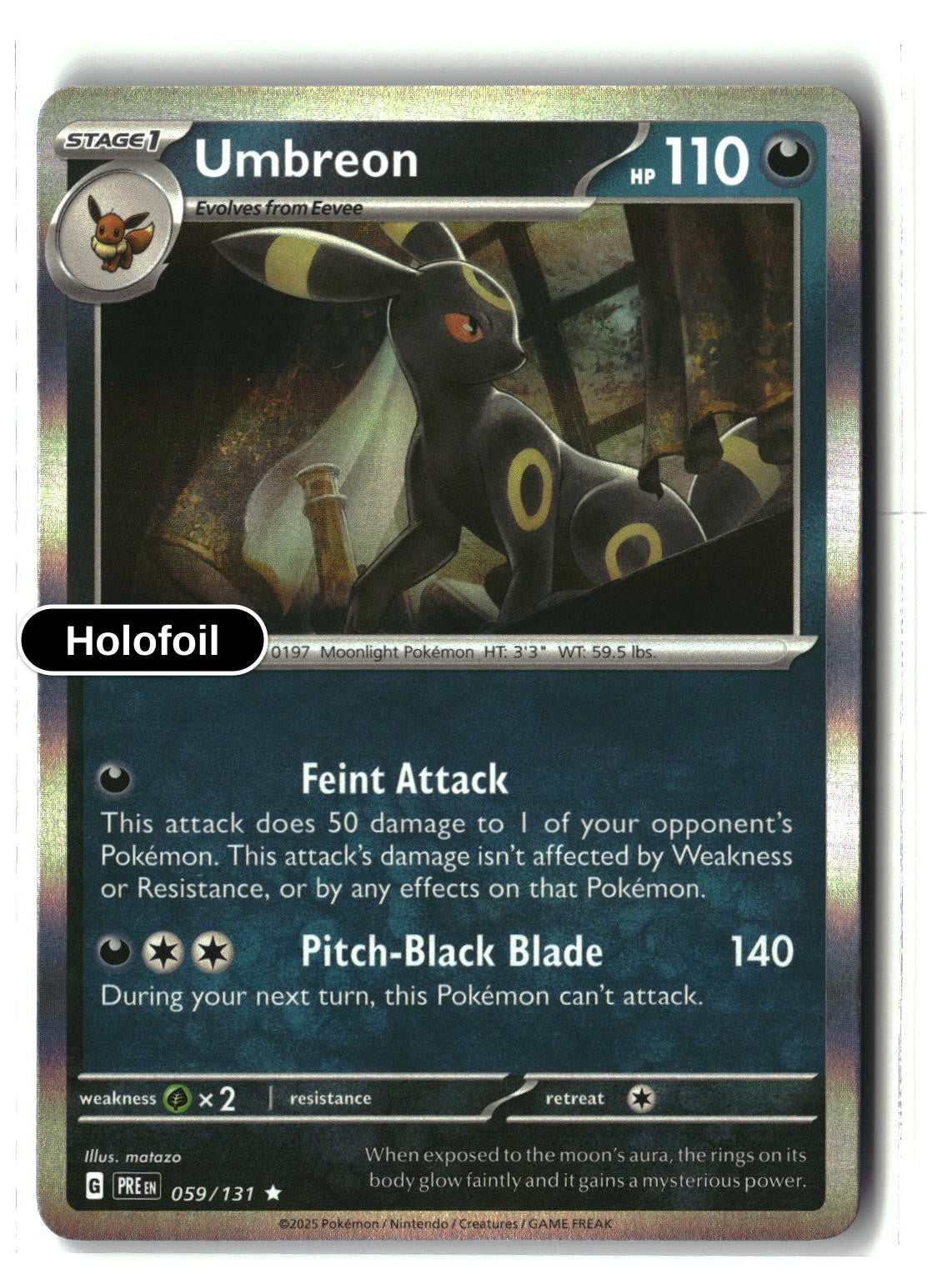 Umbreon - 059/131 - [PRE - SV: Prismatic Evolutions] - Holofoil