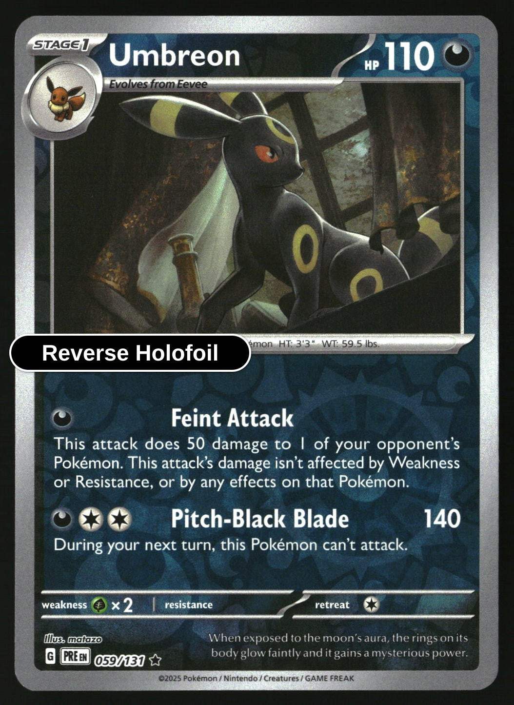 Umbreon - 059/131 - [PRE - SV: Prismatic Evolutions] - Reverse Holofoil