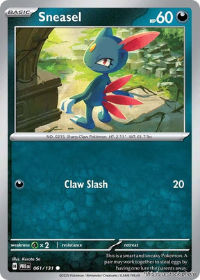 Sneasel - 061/131 - [PRE - SV: Prismatic Evolutions]