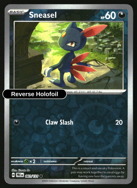 Sneasel - 061/131 - [PRE - SV: Prismatic Evolutions] - Reverse Holofoil