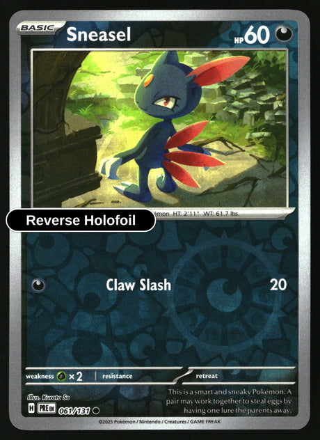 Sneasel - 061/131 - [PRE - SV: Prismatic Evolutions] - Reverse Holofoil