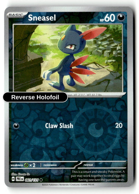Sneasel - 061/131 - [PRE - SV: Prismatic Evolutions] - Reverse Holofoil