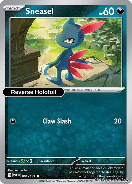 Sneasel - 061/131 - [PRE - SV: Prismatic Evolutions] - Reverse Holofoil