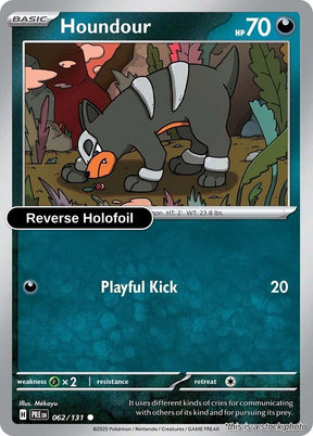 Houndour - 062/131 - [PRE - SV: Prismatic Evolutions] - Reverse Holofoil
