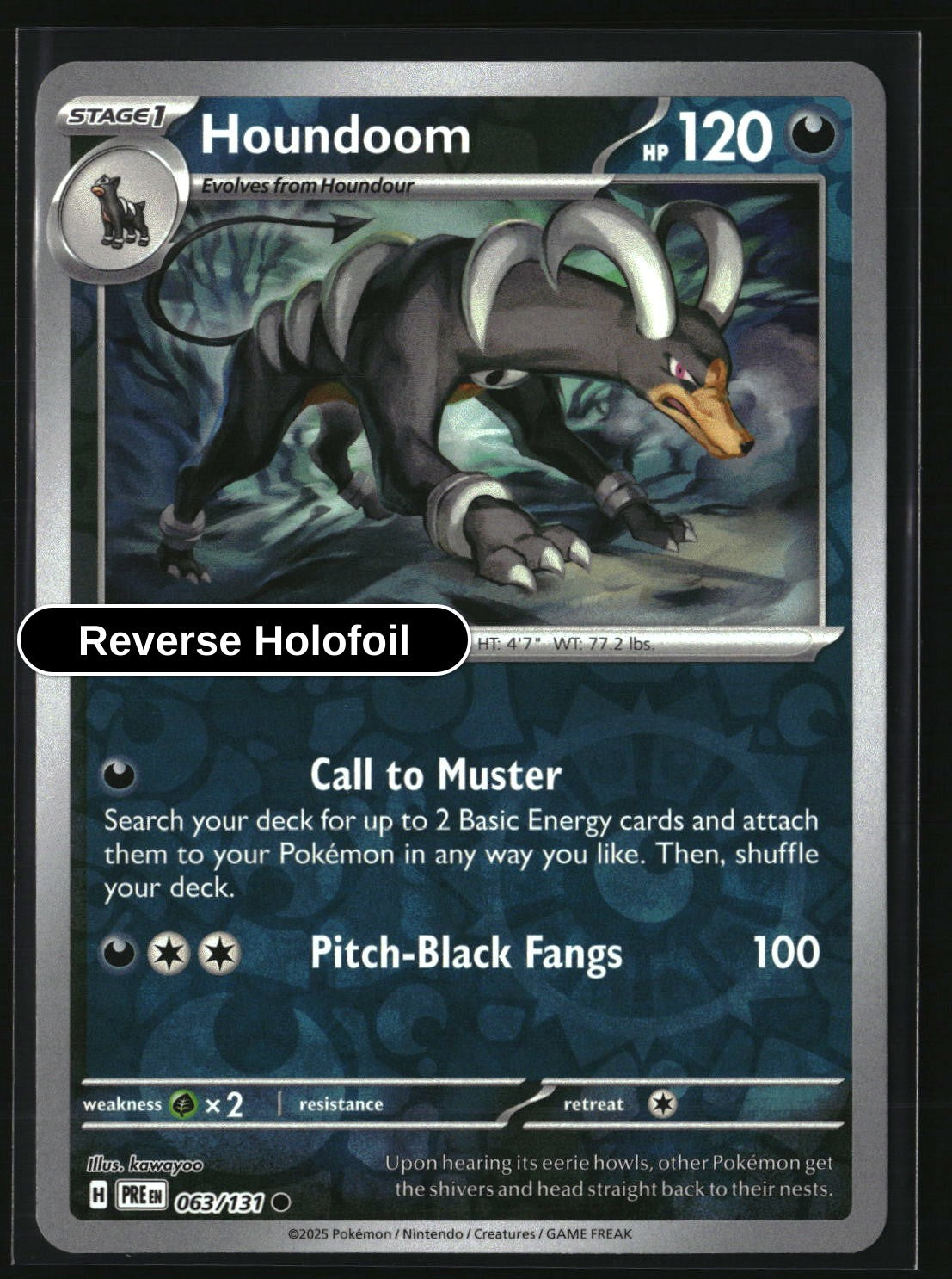 Houndoom - 063/131 - [PRE - SV: Prismatic Evolutions] - Reverse Holofoil
