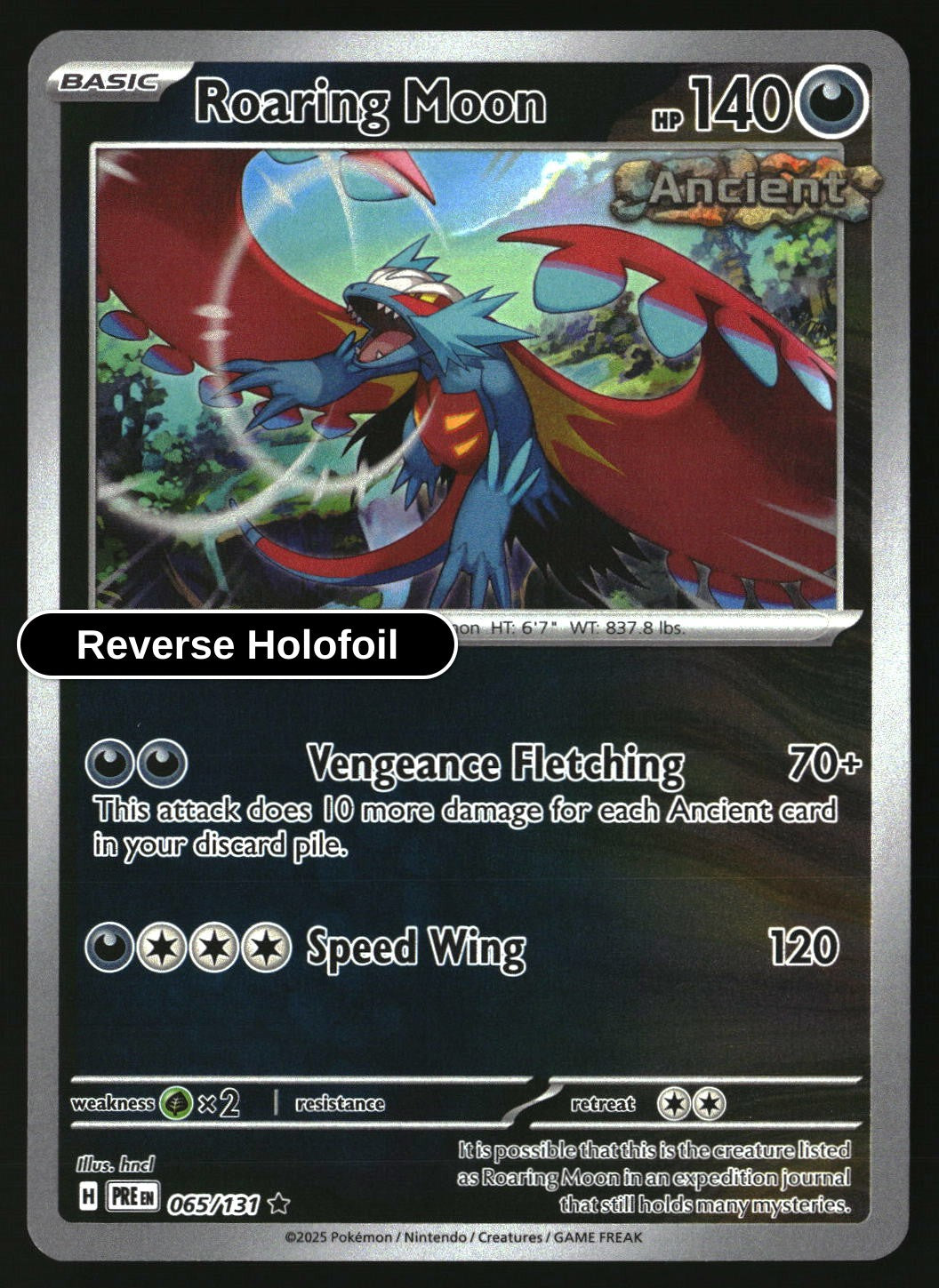 Roaring Moon - 065/131 - [PRE - SV: Prismatic Evolutions] - Reverse Holofoil