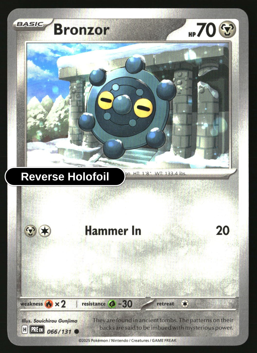 Bronzor - 066/131 - [PRE - SV: Prismatic Evolutions] - Reverse Holofoil
