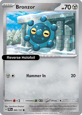 Bronzor - 066/131 - [PRE - SV: Prismatic Evolutions] - Reverse Holofoil