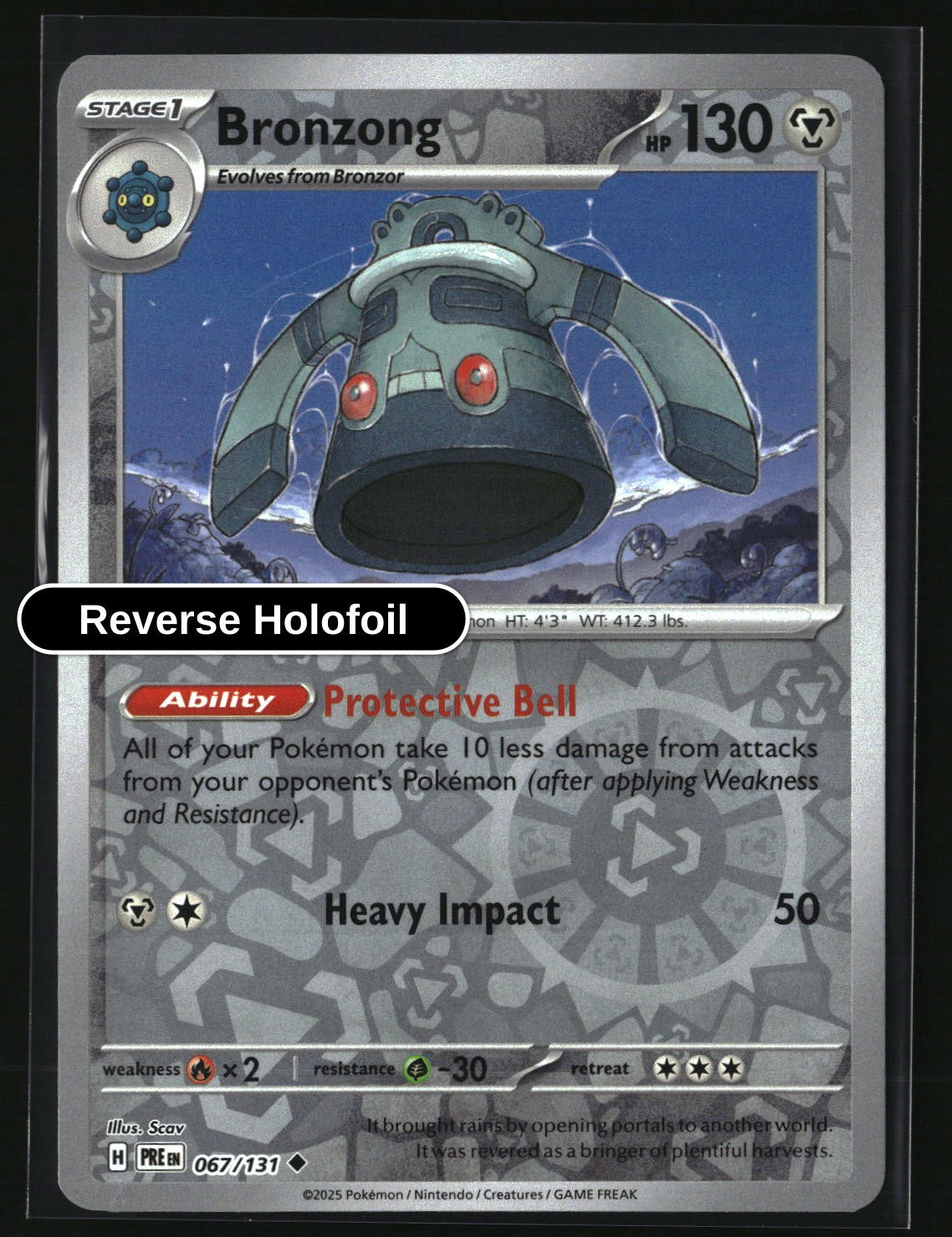Bronzong - 067/131 - [PRE - SV: Prismatic Evolutions] - Reverse Holofoil