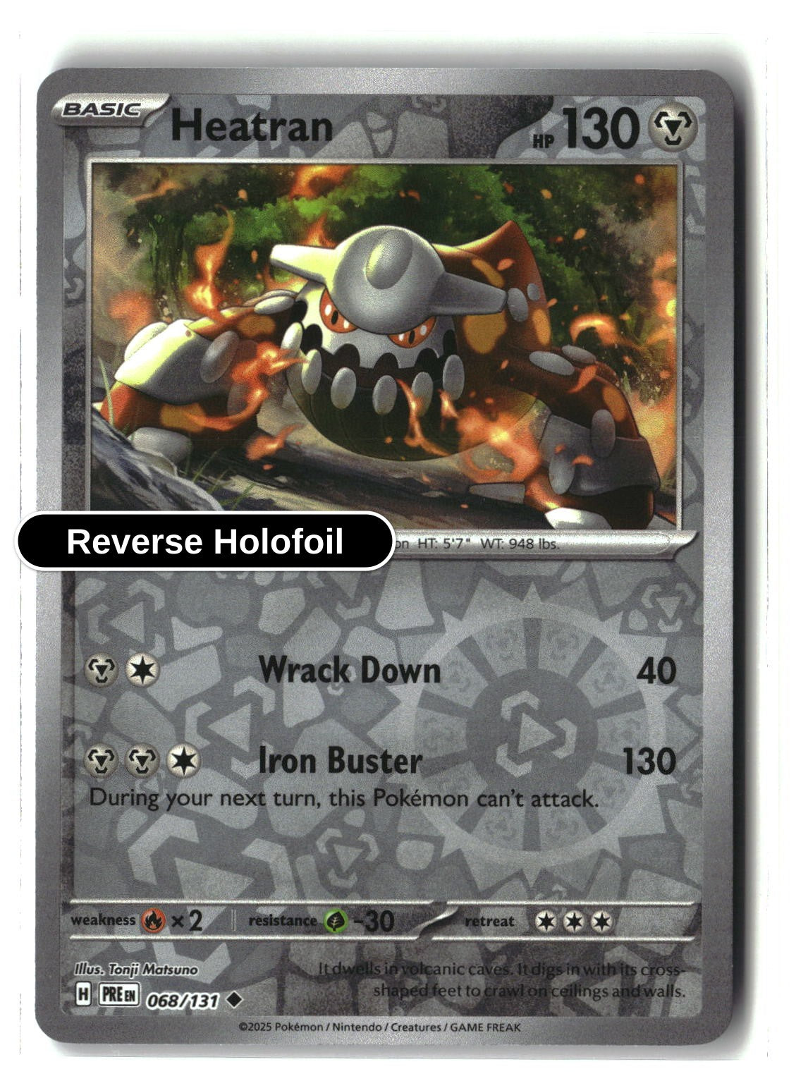 Heatran - 068/131 - [PRE - SV: Prismatic Evolutions] - Reverse Holofoil
