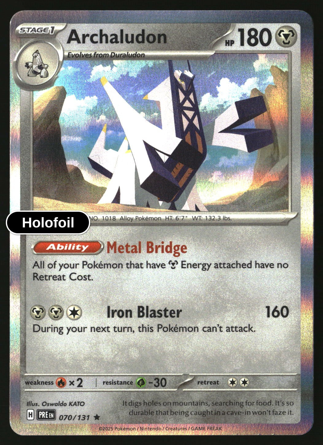 Archaludon - 070/131 - [PRE - SV: Prismatic Evolutions] - Holofoil