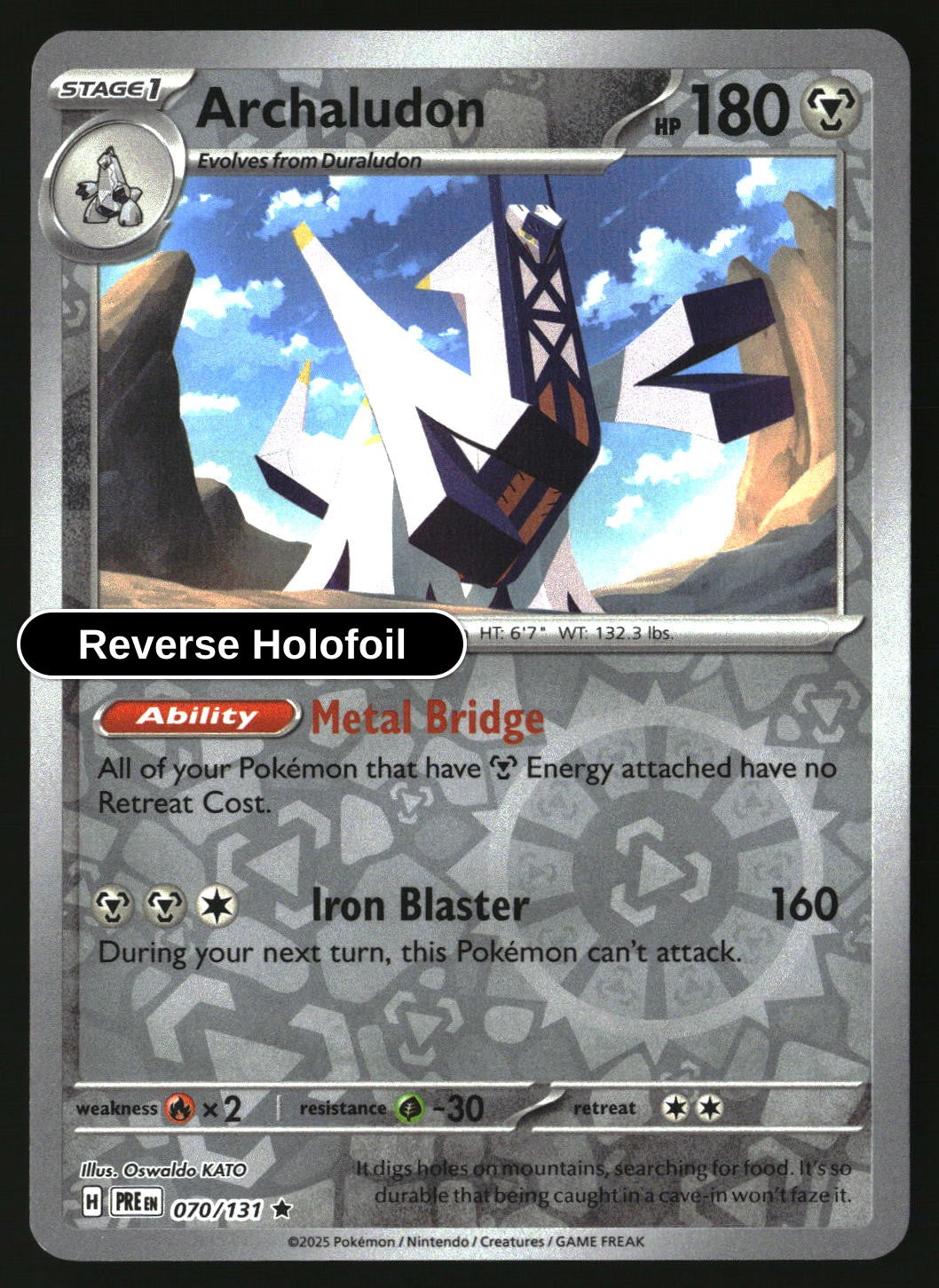 Archaludon - 070/131 - [PRE - SV: Prismatic Evolutions] - Reverse Holofoil
