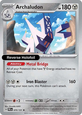 Archaludon - 070/131 - [PRE - SV: Prismatic Evolutions] - Reverse Holofoil