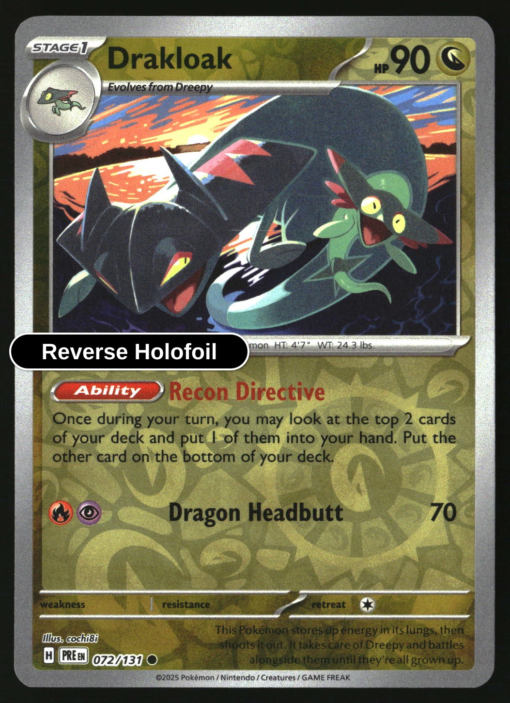 Drakloak - 072/131 - [PRE - SV: Prismatic Evolutions] - Reverse Holofoil