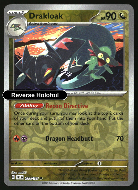 Drakloak - 072/131 - [PRE - SV: Prismatic Evolutions] - Reverse Holofoil