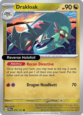 Drakloak - 072/131 - [PRE - SV: Prismatic Evolutions] - Reverse Holofoil