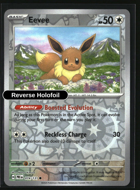 Eevee - 074/131 - [PRE - SV: Prismatic Evolutions] - Reverse Holofoil