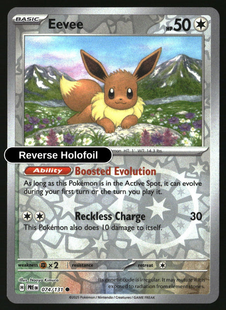 Eevee - 074/131 - [PRE - SV: Prismatic Evolutions] - Reverse Holofoil