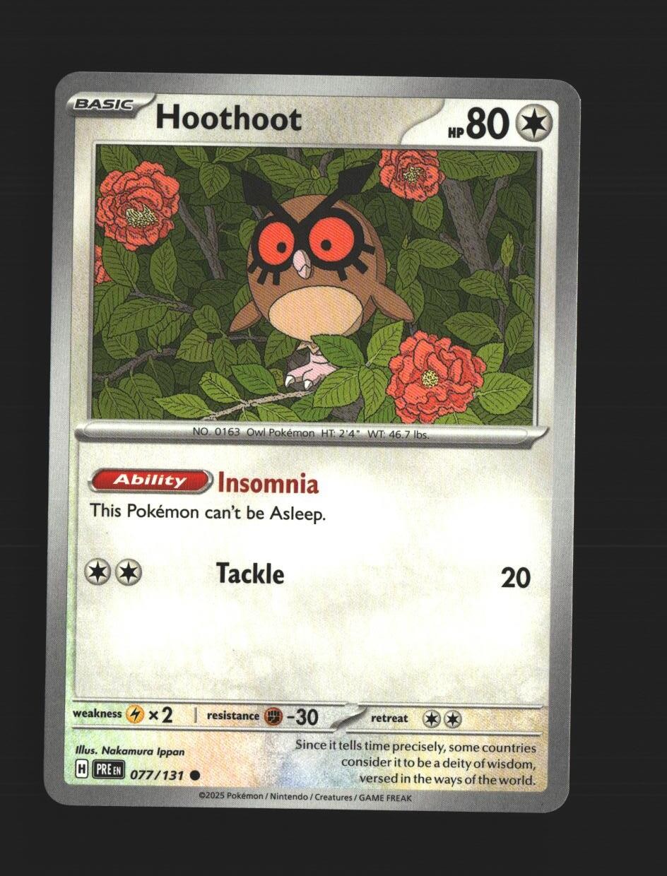 Hoothoot - 077/131 - [PRE - SV: Prismatic Evolutions]