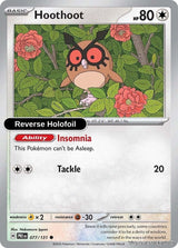 Hoothoot - 077/131 - [PRE - SV: Prismatic Evolutions] - Reverse Holofoil