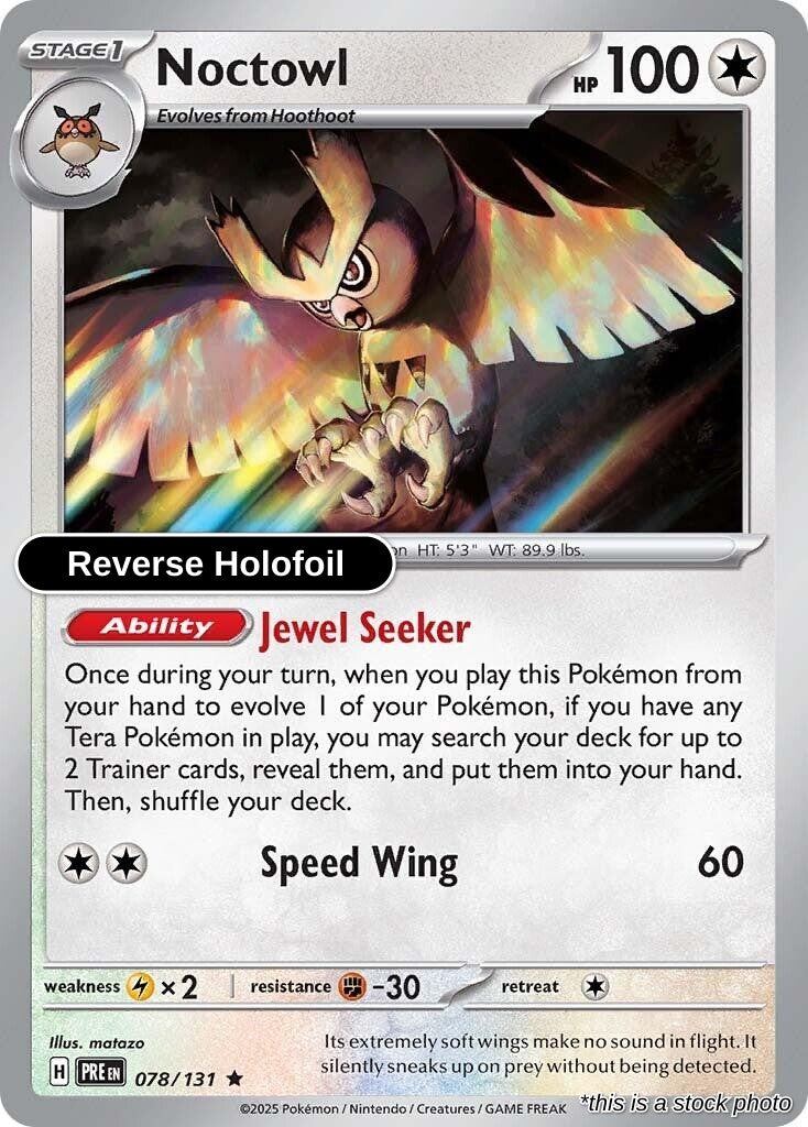 Noctowl - 078/131 - [PRE - SV: Prismatic Evolutions] - Reverse Holofoil