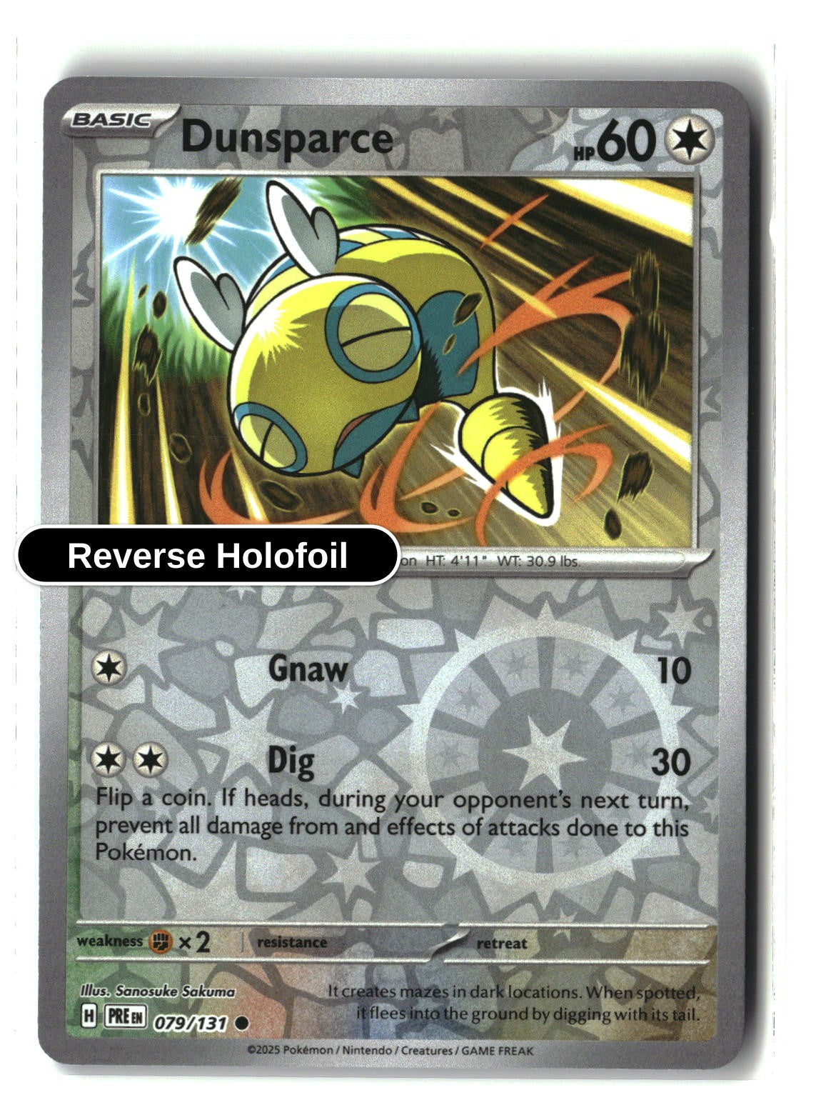 Dunsparce - 079/131 - [PRE - SV: Prismatic Evolutions] - Reverse Holofoil