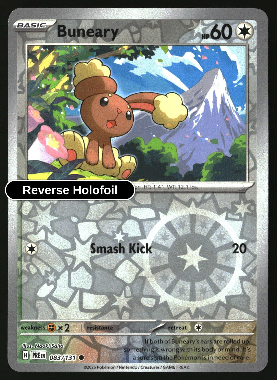Buneary - 083/131 - [PRE - SV: Prismatic Evolutions] - Reverse Holofoil