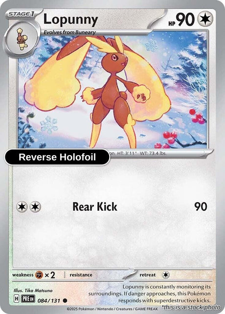 Lopunny - 084/131 - [PRE - SV: Prismatic Evolutions] - Reverse Holofoil