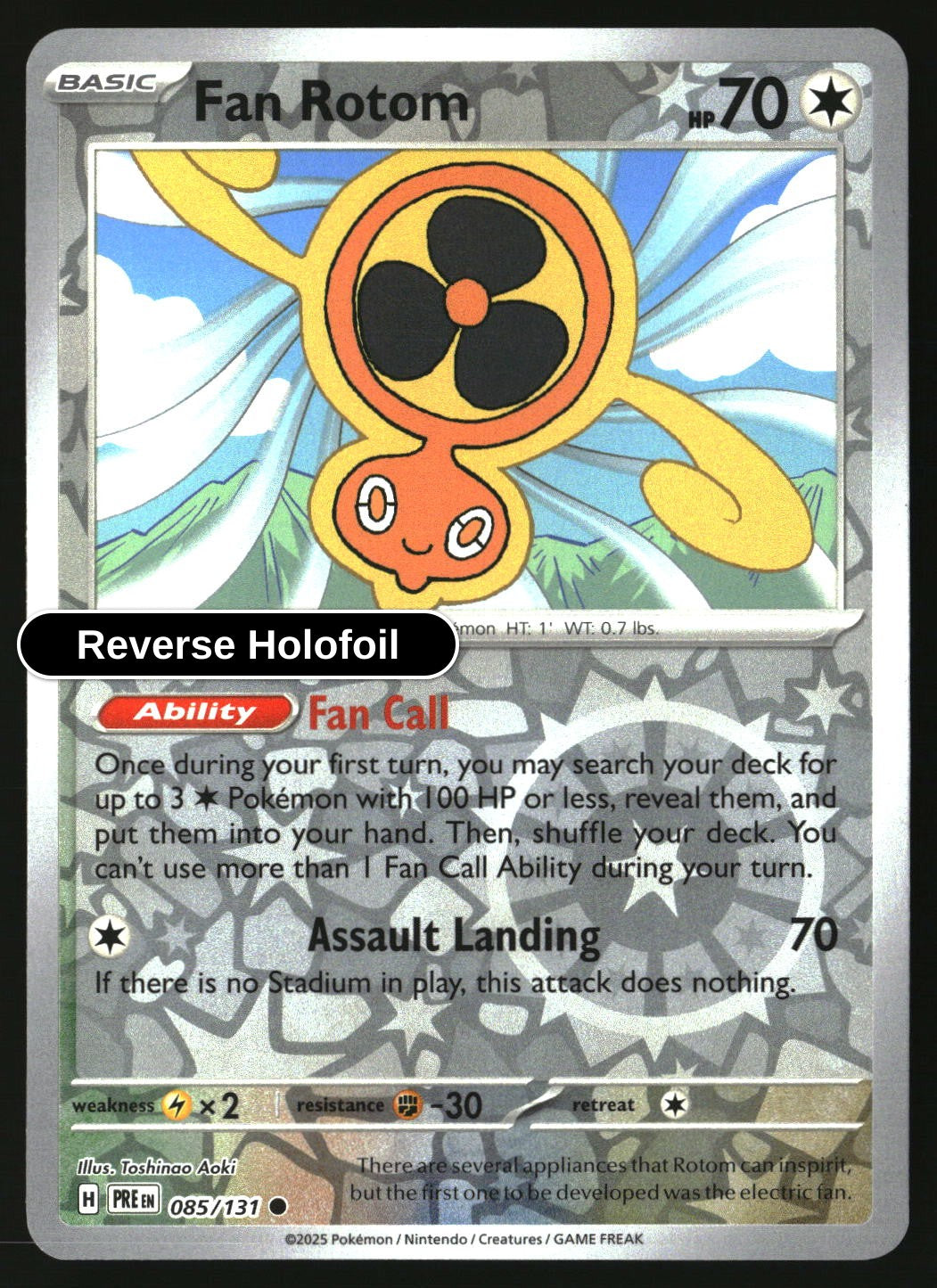 Fan Rotom - 085/131 - [PRE - SV: Prismatic Evolutions] - Reverse Holofoil